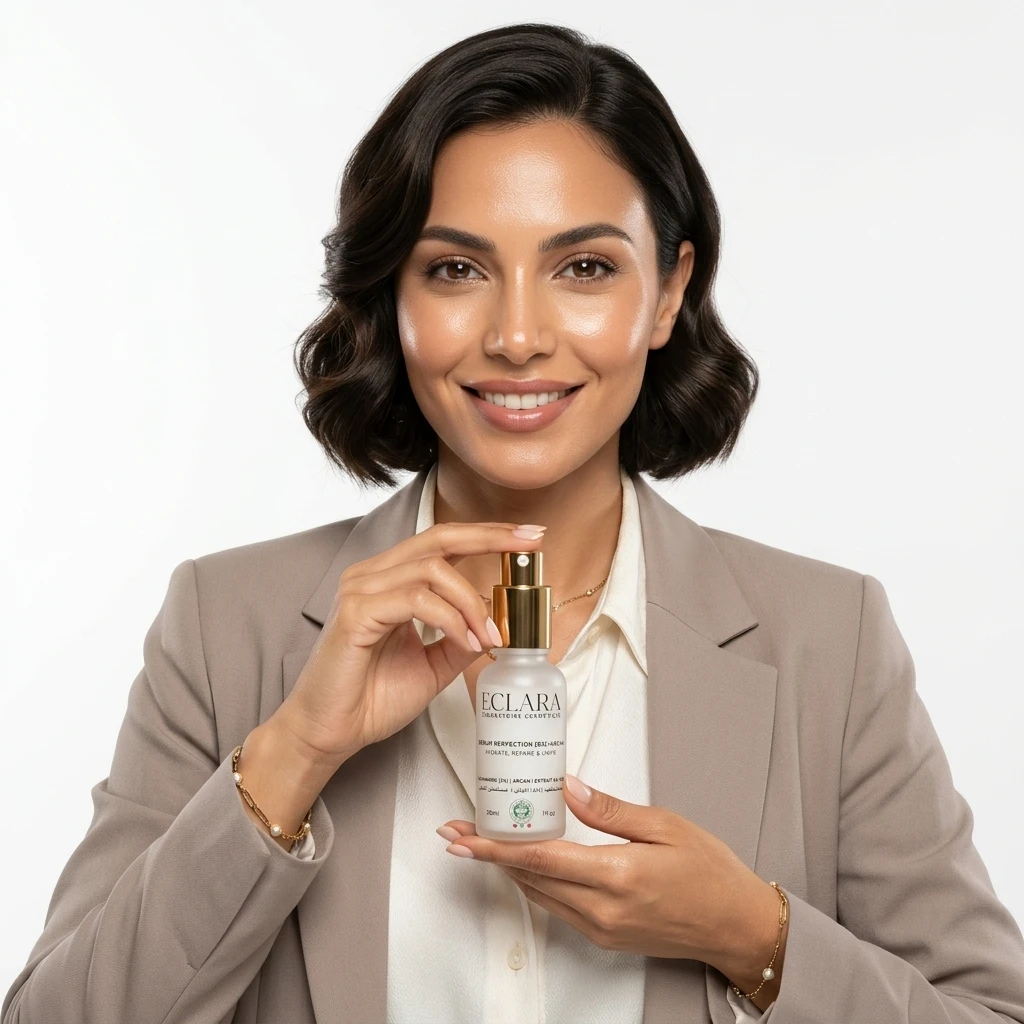 امرأة تحمل Sérum Miracle Éclat